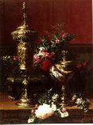 unknow artist Floral, beautiful classical still life of flowers.056 oil on canvas